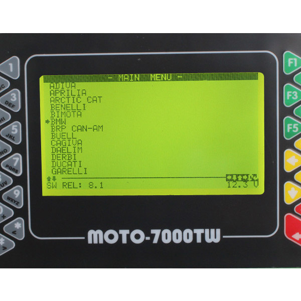 Moto 7000TW Evrensel Tarayıcı softwar ekranı 1