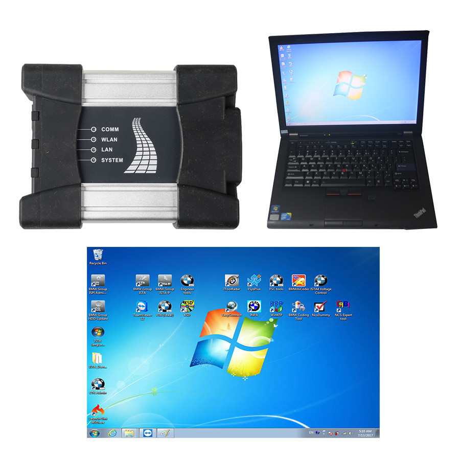 2018 7 v bmw icom sonraki a b c bmw teshis araclari destek w7 sistemi ile lenovo t410 i5 cpu 4g bellek calismaya hazir