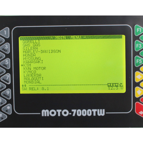 Moto 7000TW Evrensel Tarayıcı Yazılımı Dispaly 2