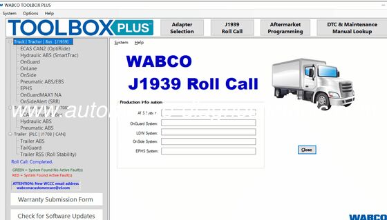 İyi bir fiyat. 2025 WABCO TOOLBOX PLUS 14.3.0.0 Teşhis Yazılımı çevrimiçi
