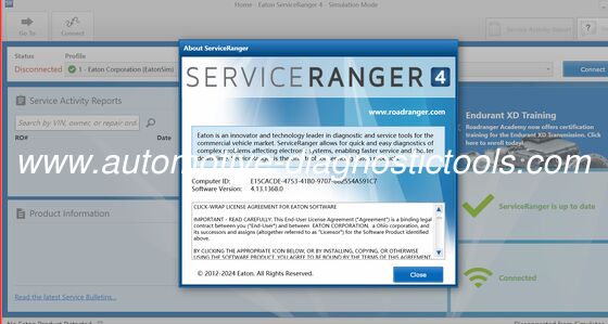 İyi bir fiyat. 2025 Eaton Service Ranger 4.13 KAMYONLAR VE AĞIR KAMYONLAR İÇİN Mühendislik çevrimiçi