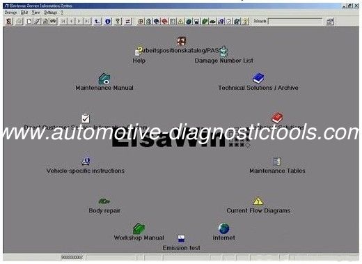 İyi bir fiyat. ELSAWIN 4.0 Audi otomotiv tanılama yazılımı / VW / SKODA / koltuk çevrimiçi