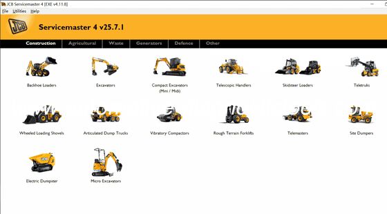 İyi bir fiyat. [ 25.7 Serisi ]JCB ServiceMaster 4 v25.07 Teşhis Yazılımı çevrimiçi