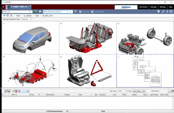 İyi bir fiyat. [GM EPC] 2025.03 GMNA General Motors araçları EPC Kuzey Amerika için yedek parçalar kataloğu çevrimiçi